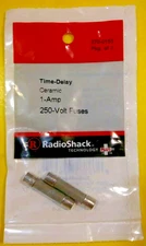 RadioShack® 1A 250V Time-Delay Ceramic Fuses 1-1/4" x 1/4" (2-Pack) P/N 270-0153