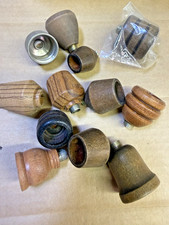 Eleven 11 VTG Pipe Wood And Metal Bowls 1970's Unused  Vintage Hippi Free Screen