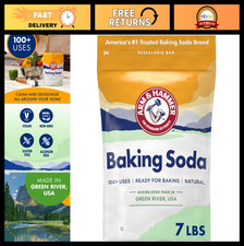 100 Pure Baking Soda 7 lbs - Multi-Purpose Sodium Bicarbonate for Cooking, Clea