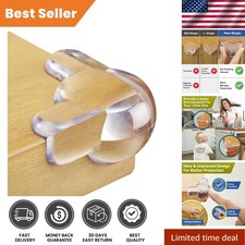 Patented 12 Pack Transparent Baby Corner Protectors for Safe Home Environments