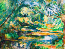 Paul Cezanne The Brook Giclee Print on Canvas 8x10 Landscape Wall Art Decor