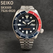 SEIKO SKX009 Pepsi Bezel Jubilee Bracelet Automatic Watch 42 mm Stainless Steel