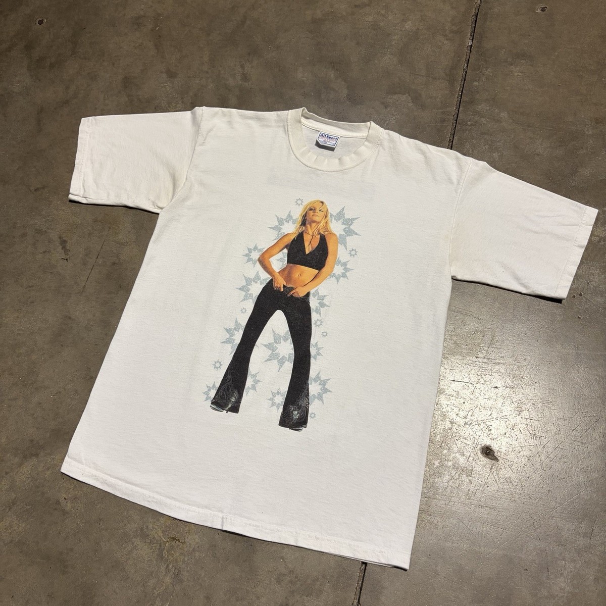 Vintage Britney Spears Dream Within A Dream T Shirt XL White 2002