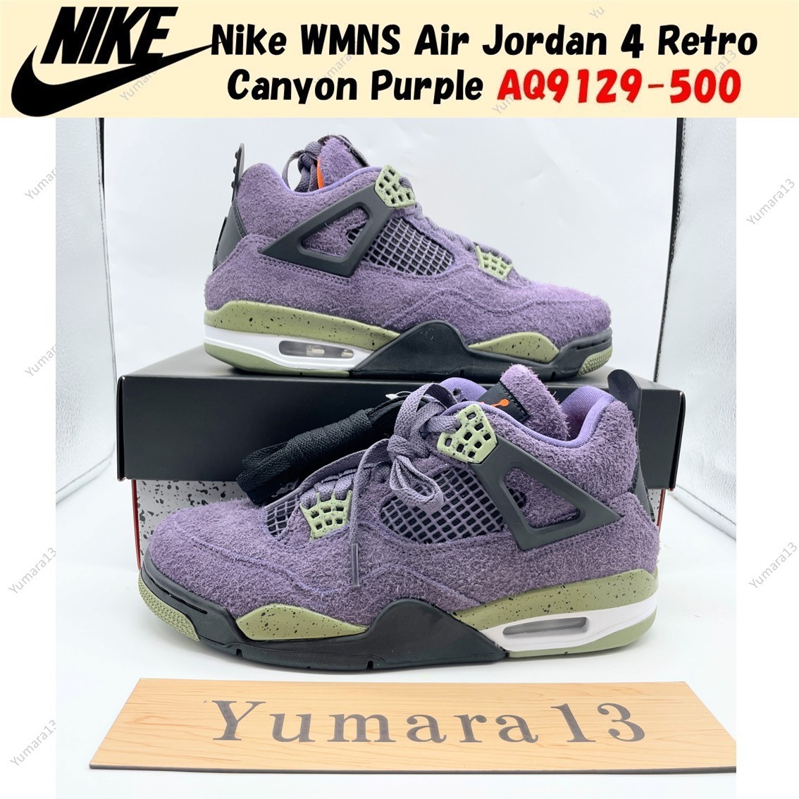 Nike Women's Air Jordan 4 Retro Canyon Purple AQ9129-500 Women's