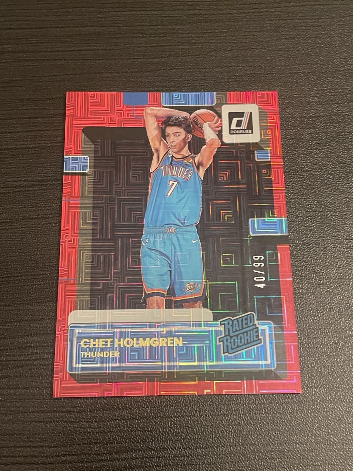 2022-23 Panini Donruss - Rated Rookie Chet Holmgren #202 Choice Red /99 (RC)