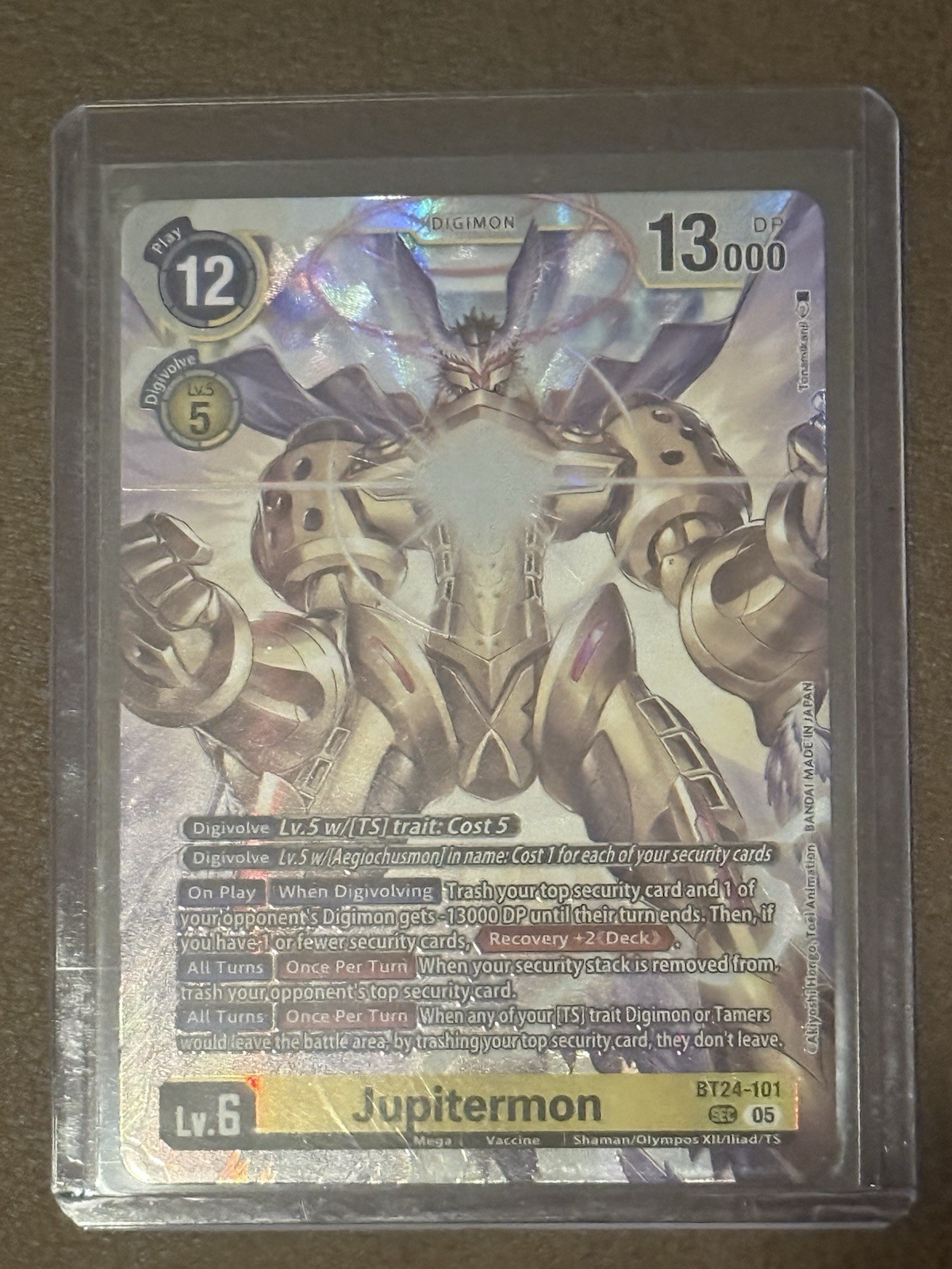 Digimon - Time Stranger - Jupitermon BT24-101 SEC Secret Rare - English Nm