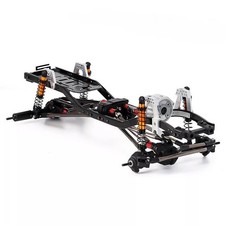 INJORA 313mm Radstand Fahrwerk Rahmen für 1/10 RC Raupenfahrzeug Axial SCX10 II