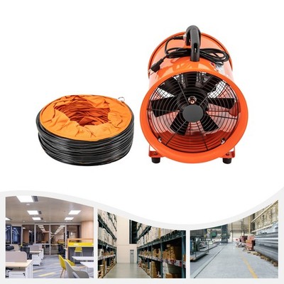 12'' Extractor Fan Utility Blower Fan Portable Duct Hose High Velocity Exhaust