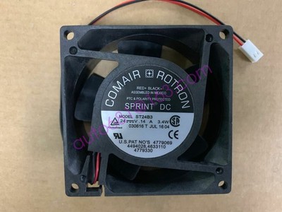 COMAIR ROTRON ST24B3 Double ball fan DC24V 0.14A 3.4W 80X80X32mm 2pin