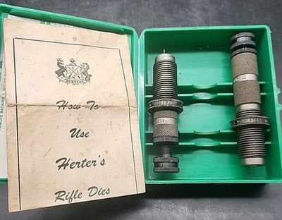 Herter s 7x57 Mauser Full Length Reloading Die Set 2 Pc FL w Manual & RCBS Box