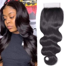 UNice Cabello Body Wave Lace Closure Free Part Unprocessed Brazilian Virgin C