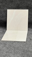 Beige Gloss Marble Effect Wall Floor Kitchen Bathroom 600x600mm Tile Cut Sample