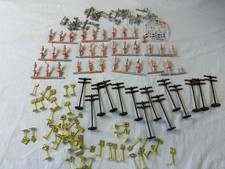 assorted LOT Of HO Gauge Railroad Signs - Light Poles - People New decals