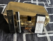 YSL Beaute Gold Makeup Bag Libre Eau de Parfum Limited Edition Brand New Sealed
