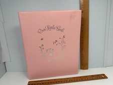 Vintage New Baby Book Our Baby Girl Birth Illustration C.R. Gibson Co. 1968 Cute