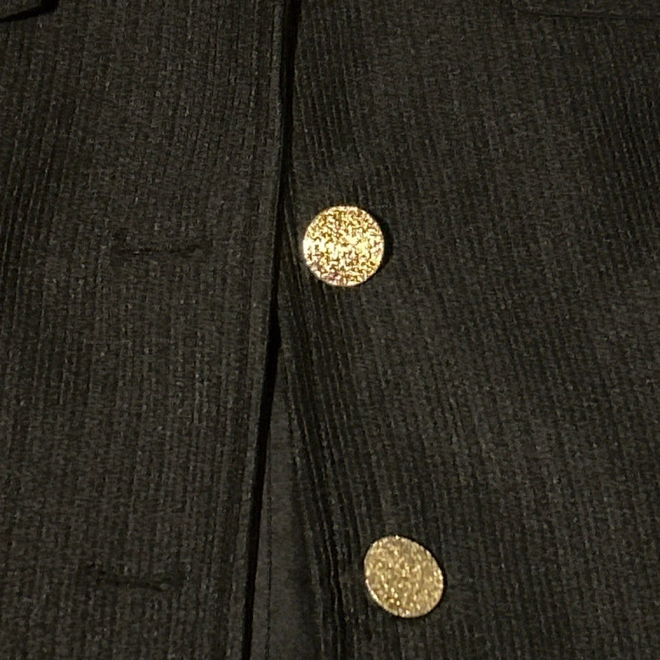 Черный блейзер Nanette Nanette Lenore с золотыми пуговицами большого размера - Изображение 2 из 3