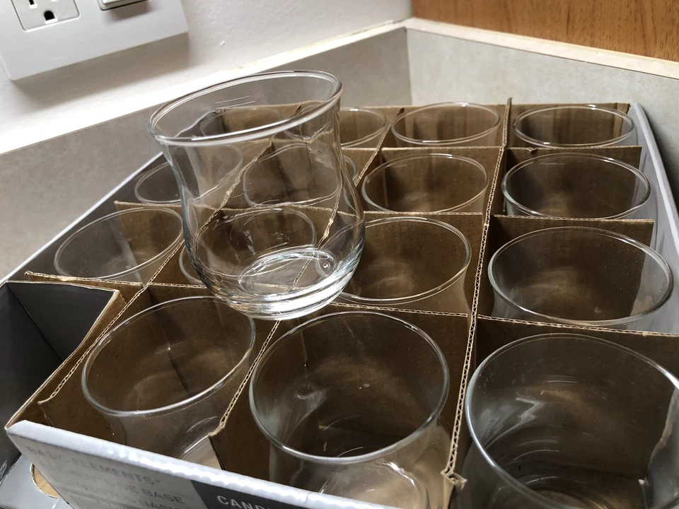 Ashland Basic Elements Glass SET OF 16 Candle Holders 2 3/4” New - Image 4 of 4