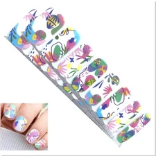 Jaysea Arts Nail Wraps - Polish Color Easter Eggs Fun Modern Street Nails - B4G1