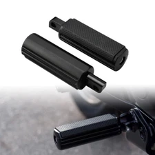 Defiance Foot Peg Male Footrests Matte Black Fit For Harley Touring Softail XL