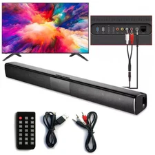 TV Surround Sound Bar Speaker System Wireless BT Subwoofer Home Theater + Remote