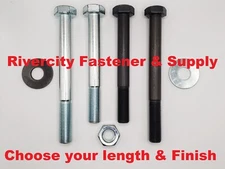 M14-1.5x140 Hex Head Cap Screws M14x1.5 x 140 Bolts 14mm x 140mm & Washers