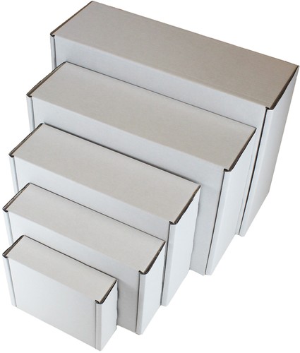 WHITE BOXES C5 A5 C4 A4 C3 A3 SHIPPING PACKAGING CARDBOARD CARTON GIFT PARCEL - Picture 2 of 47