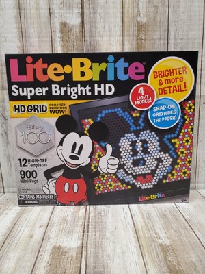 New Lite-Brite Disney Super Bright HD 100 Years of Wonder Mickey Mouse Hasbro