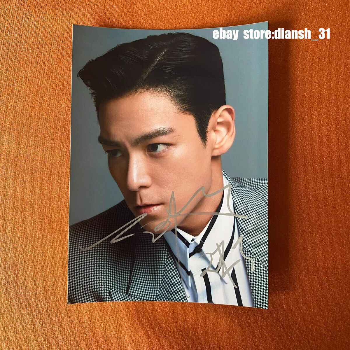Bigbang TOP Autographed Hand Signed Photo K-POP Collection 5 Bigbang TOP Autographed Hand Signed Photo K-POP Collection 5