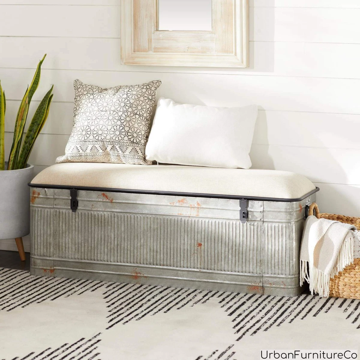 Farmhouse cheap ottoman bench