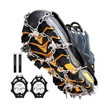 Crampons Ice Cleats Traction Snow Grips for Boots Shoes Women Men Anti Slip 1...