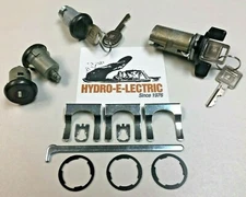 New 1979-1989 Monte Carlo Ignition, Door & Trunk Lock Set- Black finish- GM keys