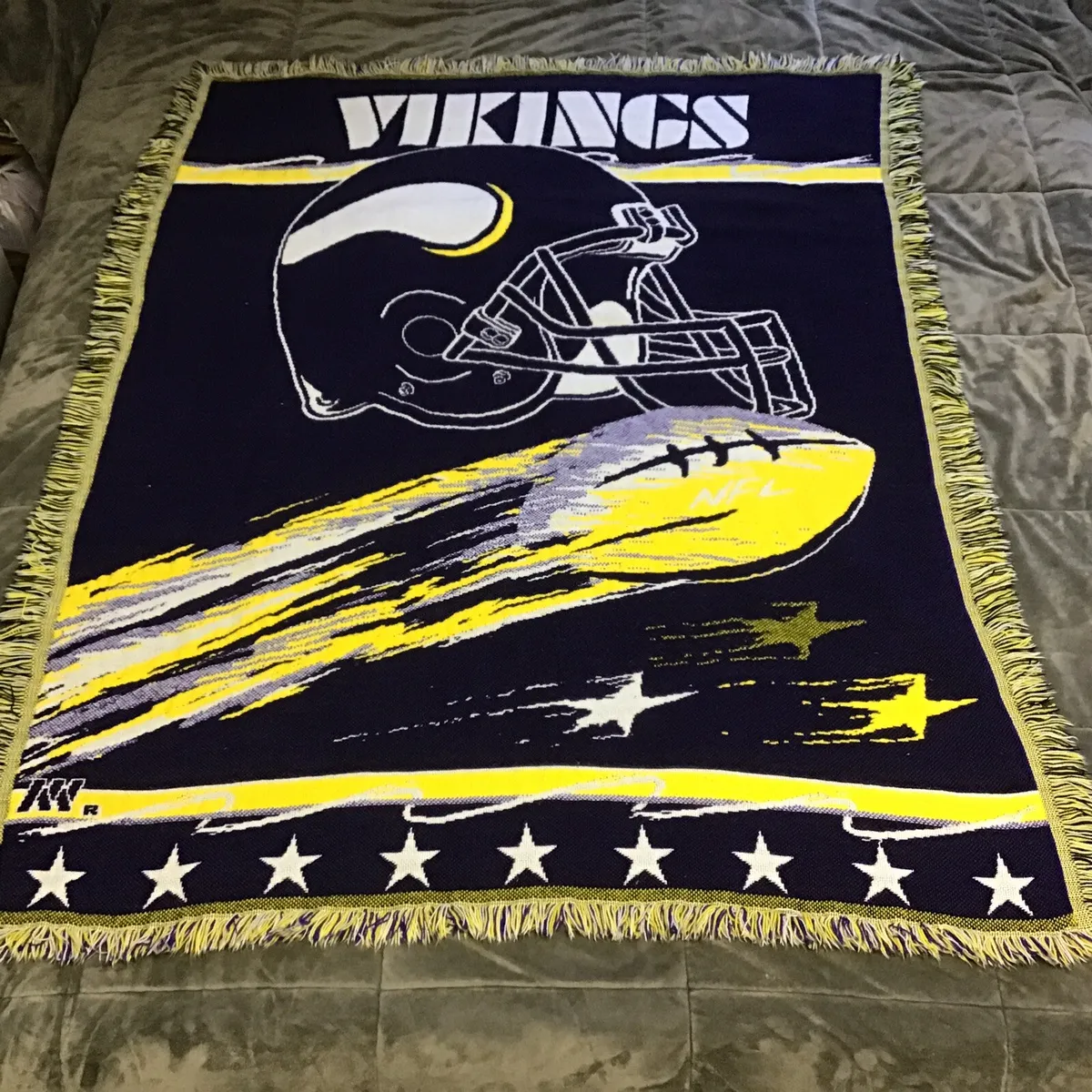 vikings throw blanket