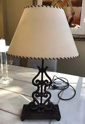 Wrought Iron Base Solid Table Lamp, Wrought Iron Table Lamps Australia