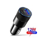 Auto Ladegerät USB Typ C USB-C QC 3,1 Smart Ladeadapter KFZ Zigarettenanzünder