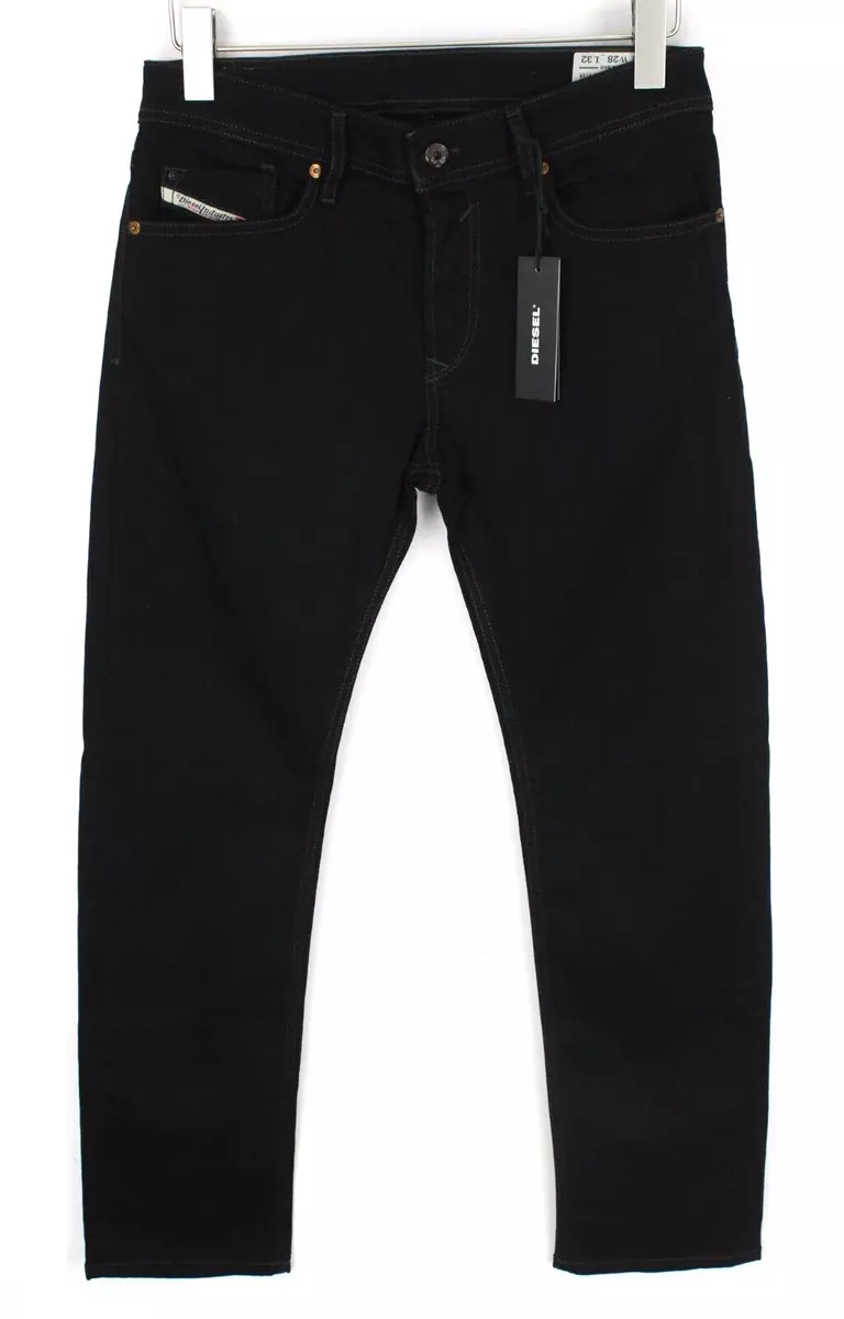 DIESEL Waykee 0886Z Men Jeans W28 L32 Button Fly Black Regular
