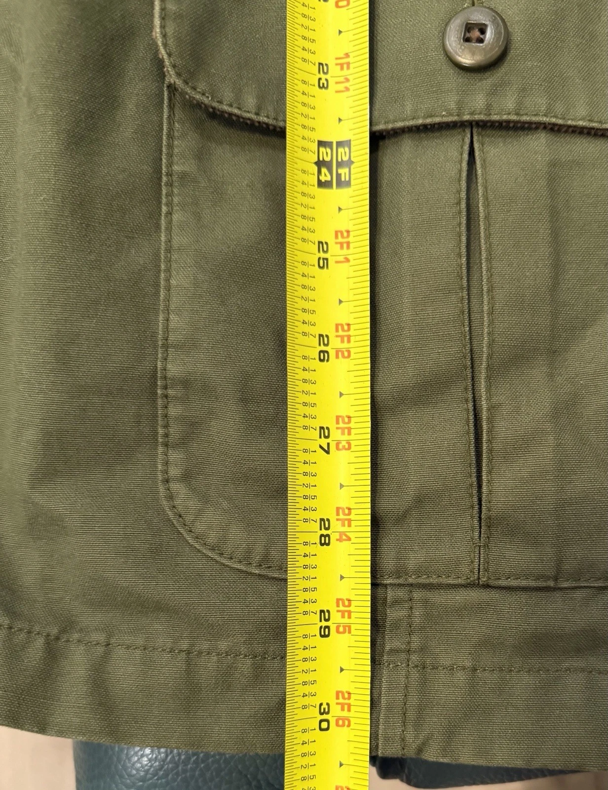 Vtg LL Bean Men’s Cotton With Corduroy Flannel Lined Chore Coat SUPERB - product detail image 9