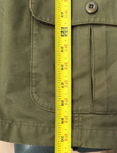 Vtg LL Bean Men’s Cotton With Corduroy Flannel Lined Chore Coat SUPERB image 9