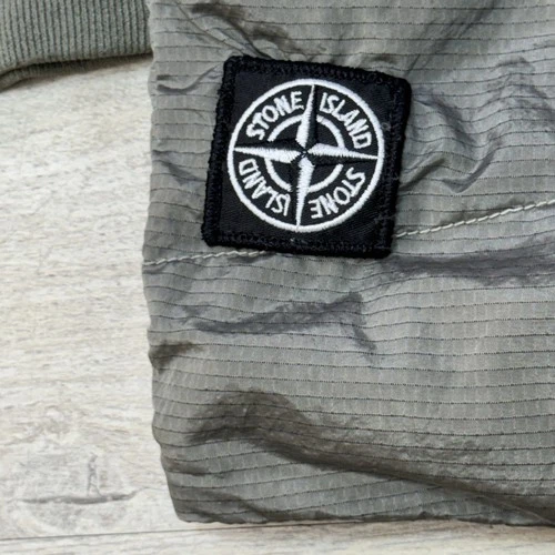 Stone Island Nylon Metal Watro Rip stop Down TC Green Graysh Sz M Jacket READ image 11