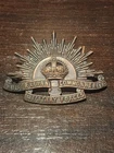 WW1 Australian Commonwealth Military Forces Rising Sun Hat Badge AIF
