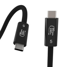 USB 4 Cable for Thunderbolt 5 Cable, 3.3ft USB C to USB C Cable, 80Gbps, 240W...