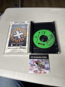 NFL QUARTERBACK CLUB 96 1996 (Sega Saturn) Complete CIB READ Reg Card
