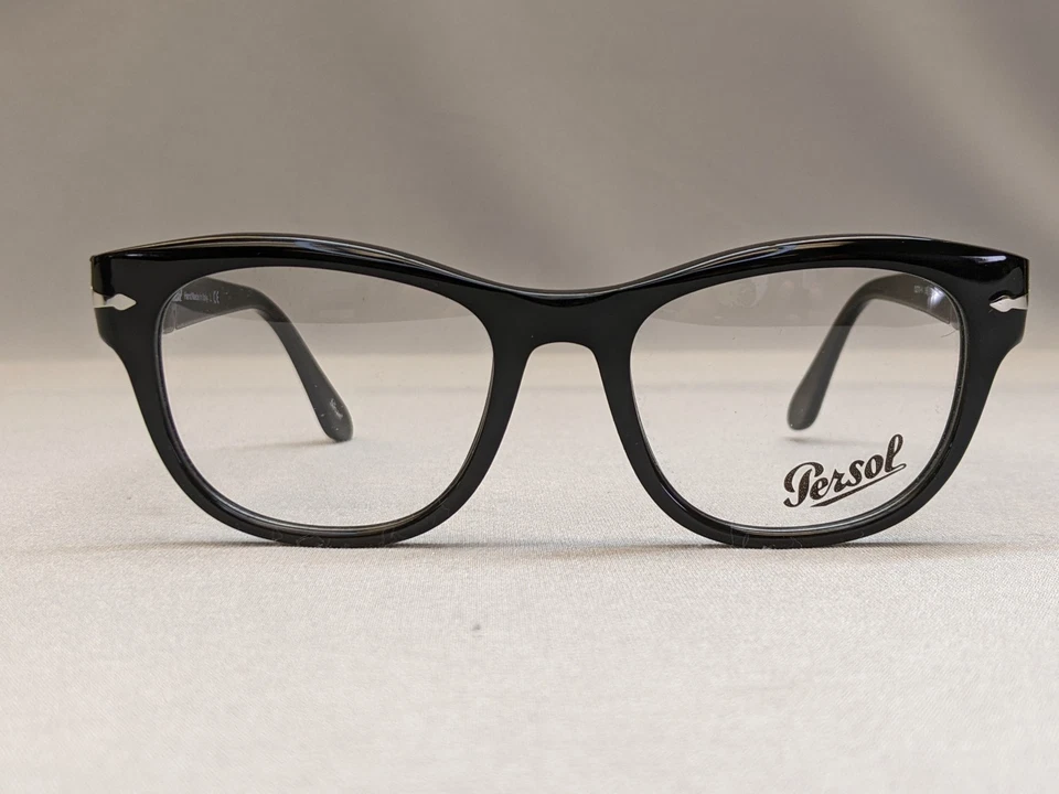 Persol PO3270V 95 квадратные оправы для очков, черный/демонстрационный объектив, 52 мм, сделано в Италии - Изображение 3 из 4