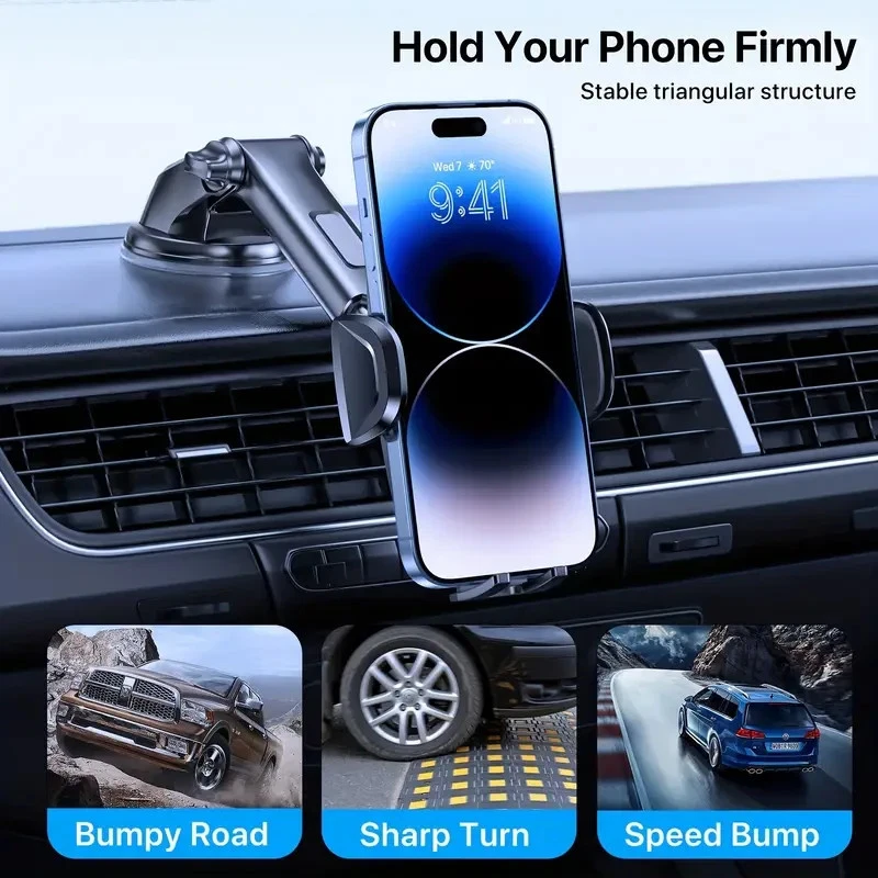 Universal Car Dashboard/Windshield Phone Mount Holder For iPhone Samsung Google - Image 4 of 4