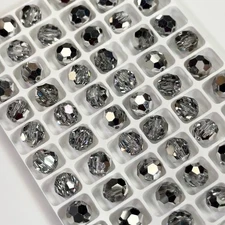 Preciosa Genuine Czech Round MC Faceted Beads Crystal Labrador Half 4mm 5mm 8mm