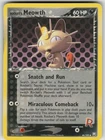 Rocket's Meowth 46/109 Uncommon Team Rocket Returns Pokemon Damaged