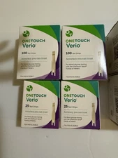 OneTouch Verio Blood Glucose Test Strips Box of 250 And 400 Delica Plus Lancets