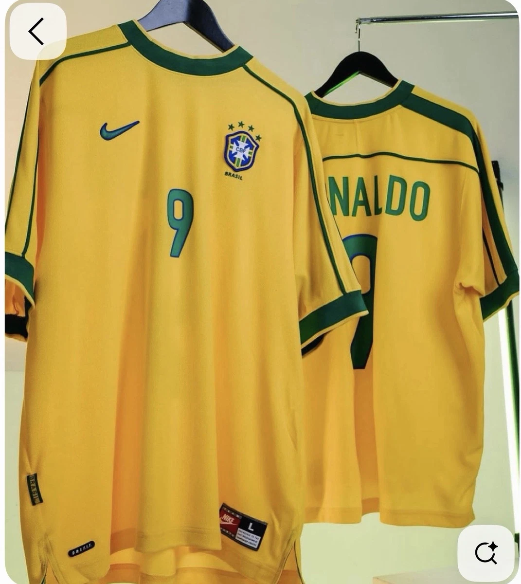 Nike ブラジル代表 シャツ 9 Ronaldo BRAZIL 2004 2006 HOME SHIRT
