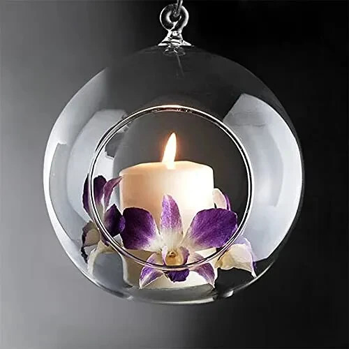 50 PIEZAS 10cm Bola de Vidrio Colgante Planta Terrario Candelabro Decoración Regalo Artículos para el Hogar - Imagen 12 de 17