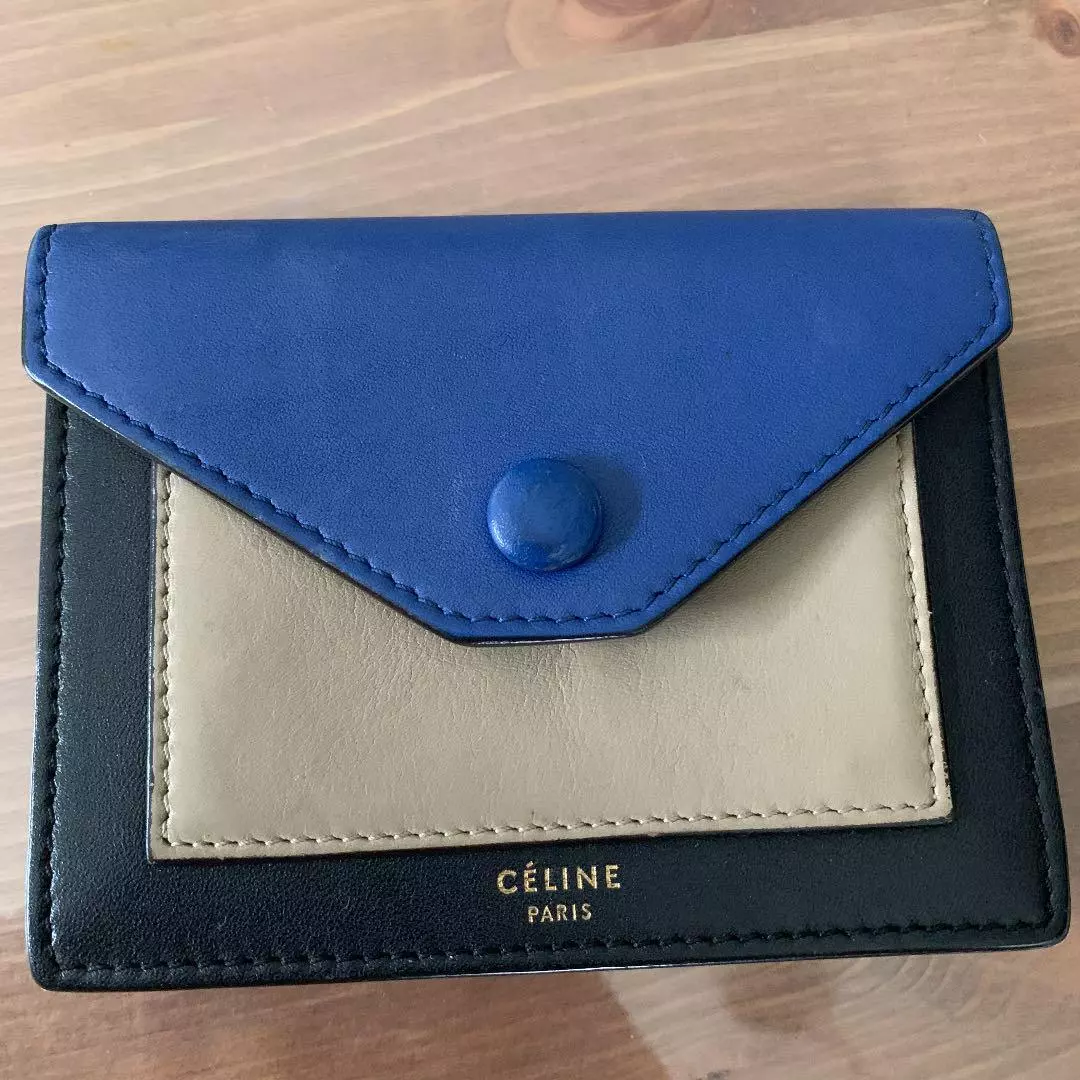 CELINE Pocket Card Coin Case Compact Wallet 945815