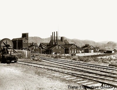 The Ophir Mine, Virginia City, Nevada - circa 1900 - Historic Photo Print